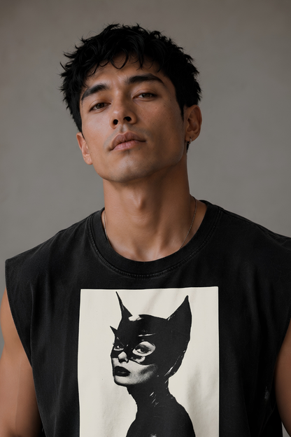 Catwoman Vintage Wash Muscle Tee